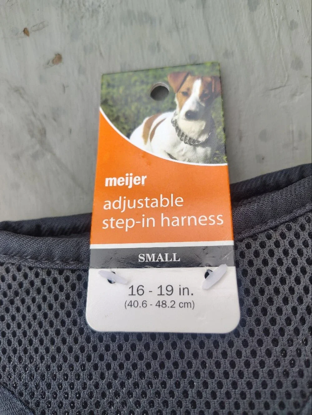 Meijer Adjustable Step-In Dog Harness - Black